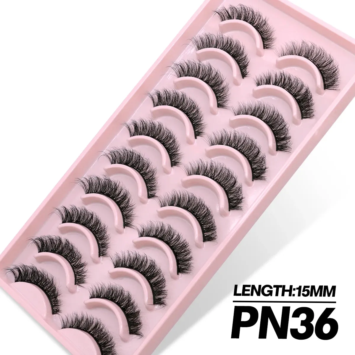 5/10 Pairs Fluffy Soft Wispy Fake Eyelashes